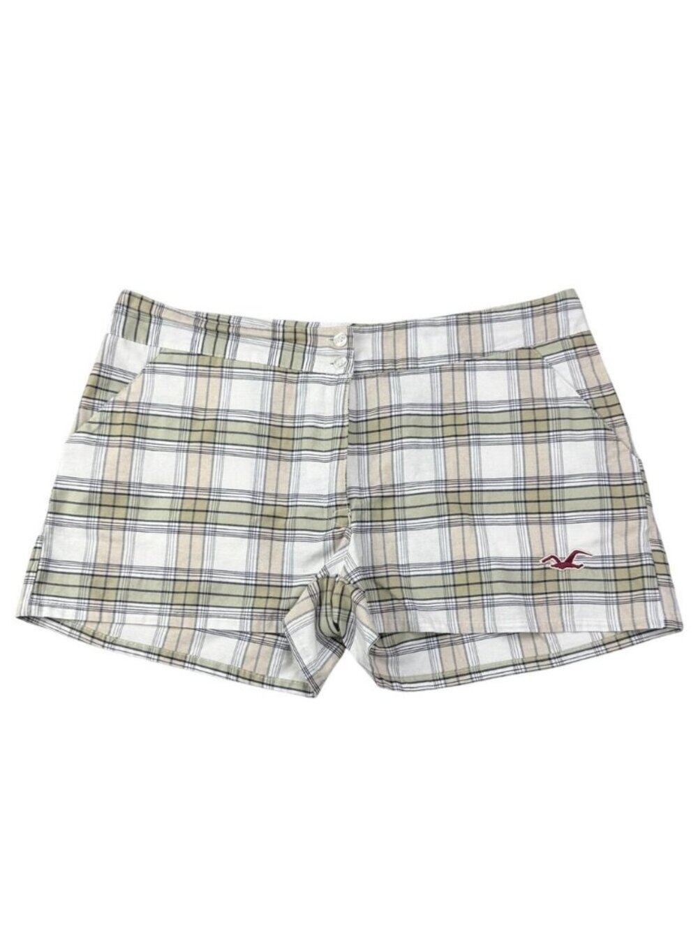 HOLLISTER Y2K Plaid Women’s Low Rise Short SIze Medium